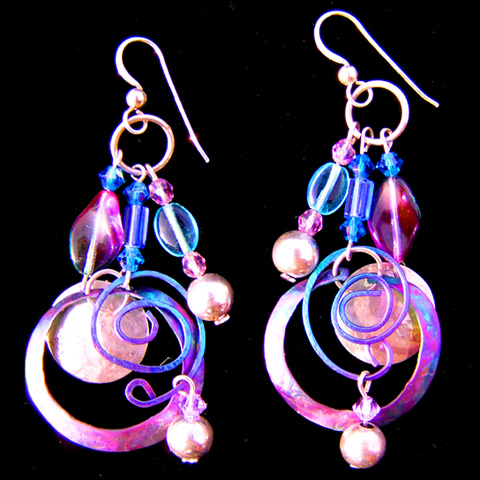 Hoops & Beads - Niobium & Silver